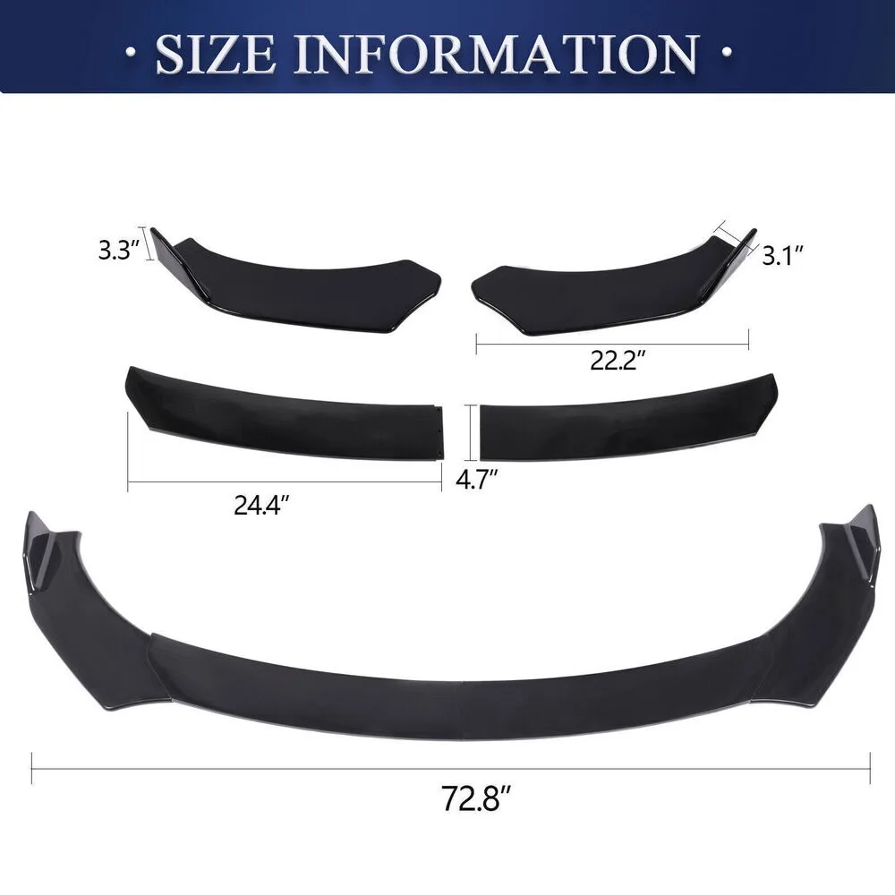 For Porsche 718 Cayman Front Bumper Spoiler Splitter Body Kit 86.6