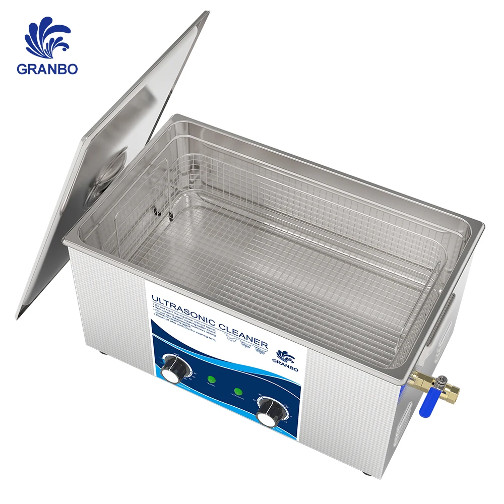 Granbo Ultrasone Reiniger 20l 900W Timer Verwarming 40Khz Echografie Wasmachine Voor Pcb Auto-Onderdelen Turbo Verwijderen Olie Anti Oxidatie