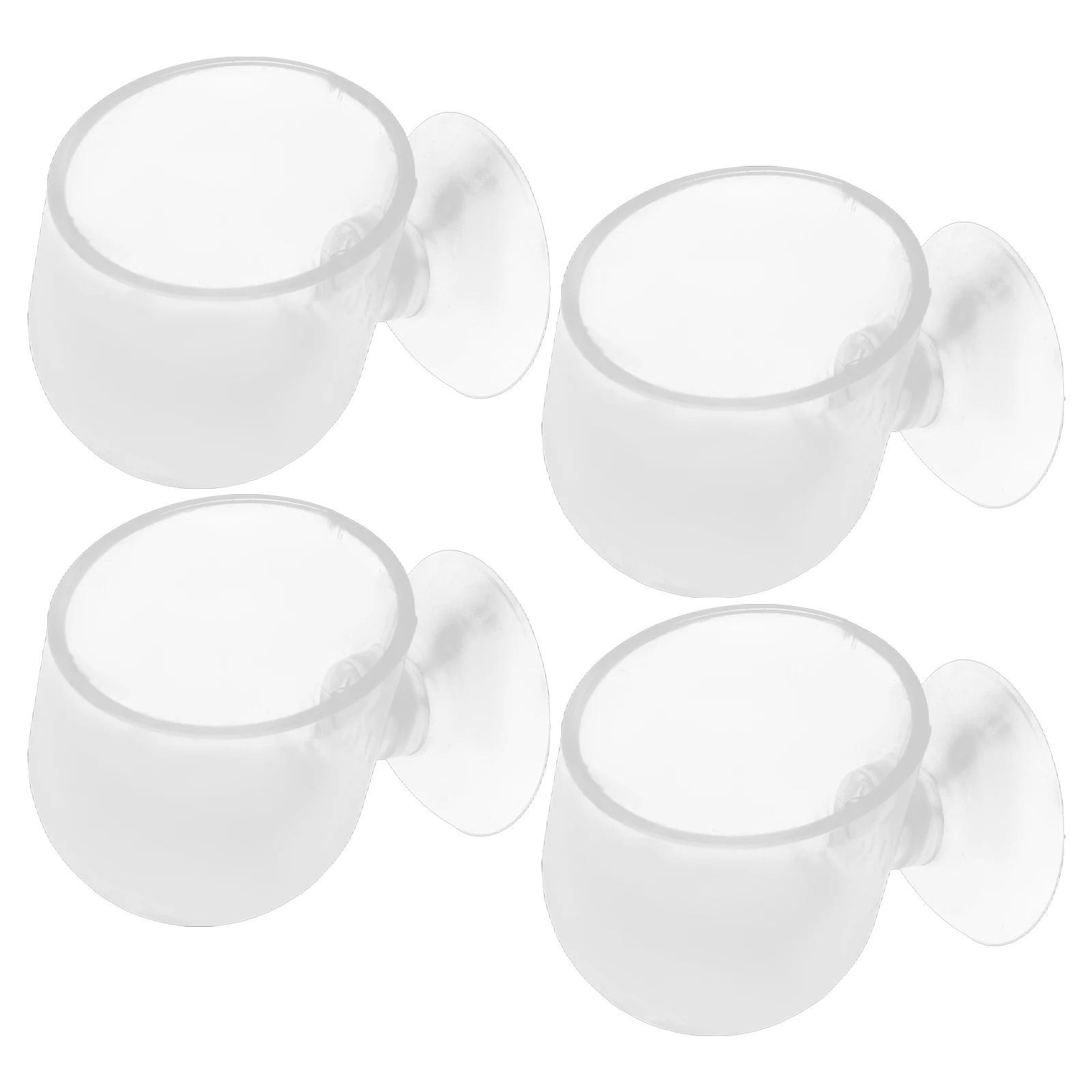 

4 Pcs Aquarium Plant Pots Hanging Fish Tank Flowerpots Aquatic Planter Cups Hole Hydroponics Acrylic Landscape Decoration Pet