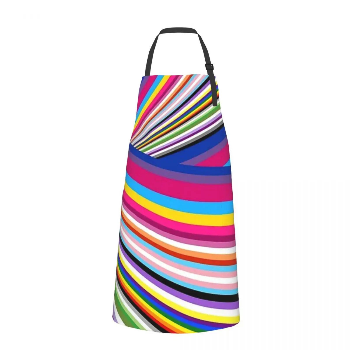 Pride Flags Adjustable Waterproof Apron with Pockets for Adults - Heavy-Duty Kitchen and Workshop Apron for Everyday Tasks