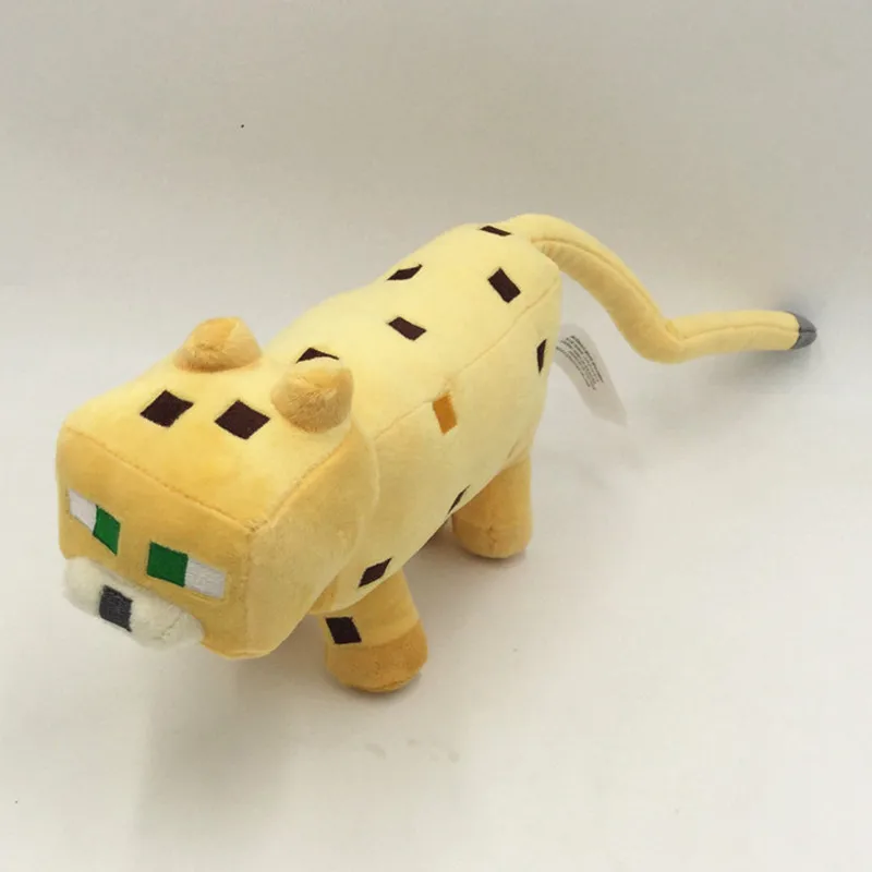 Ocelot Plush Toys 45cm Yellow Game MC Ocelot Cat Plush Toy Doll Soft Stuffed Animals Toys Brinquedos for Children Kids Gifts