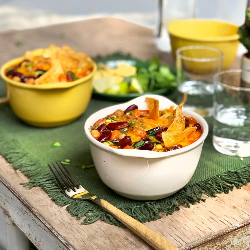 Ceramic binaural baking bowl oven baking household steamed egg bowl soup bowl cheese baked rice bowl