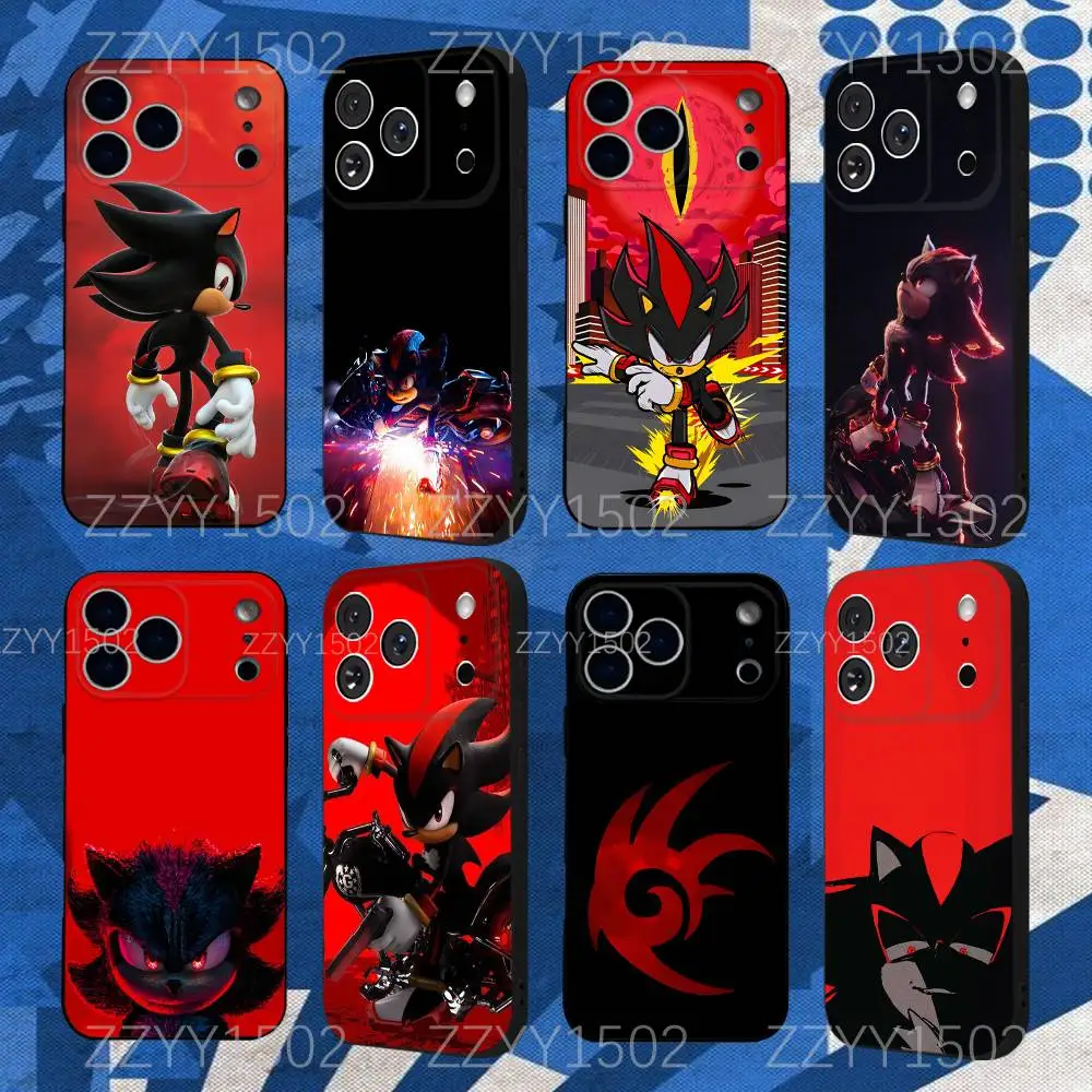 

Shadow 10 H-HedgehogS Phone Case For iPhone 17,16,15,14,13,12,11,X,XS,8,7,Pro,Max,Plus,E,SE4,Air,Mini Black Funda Shell