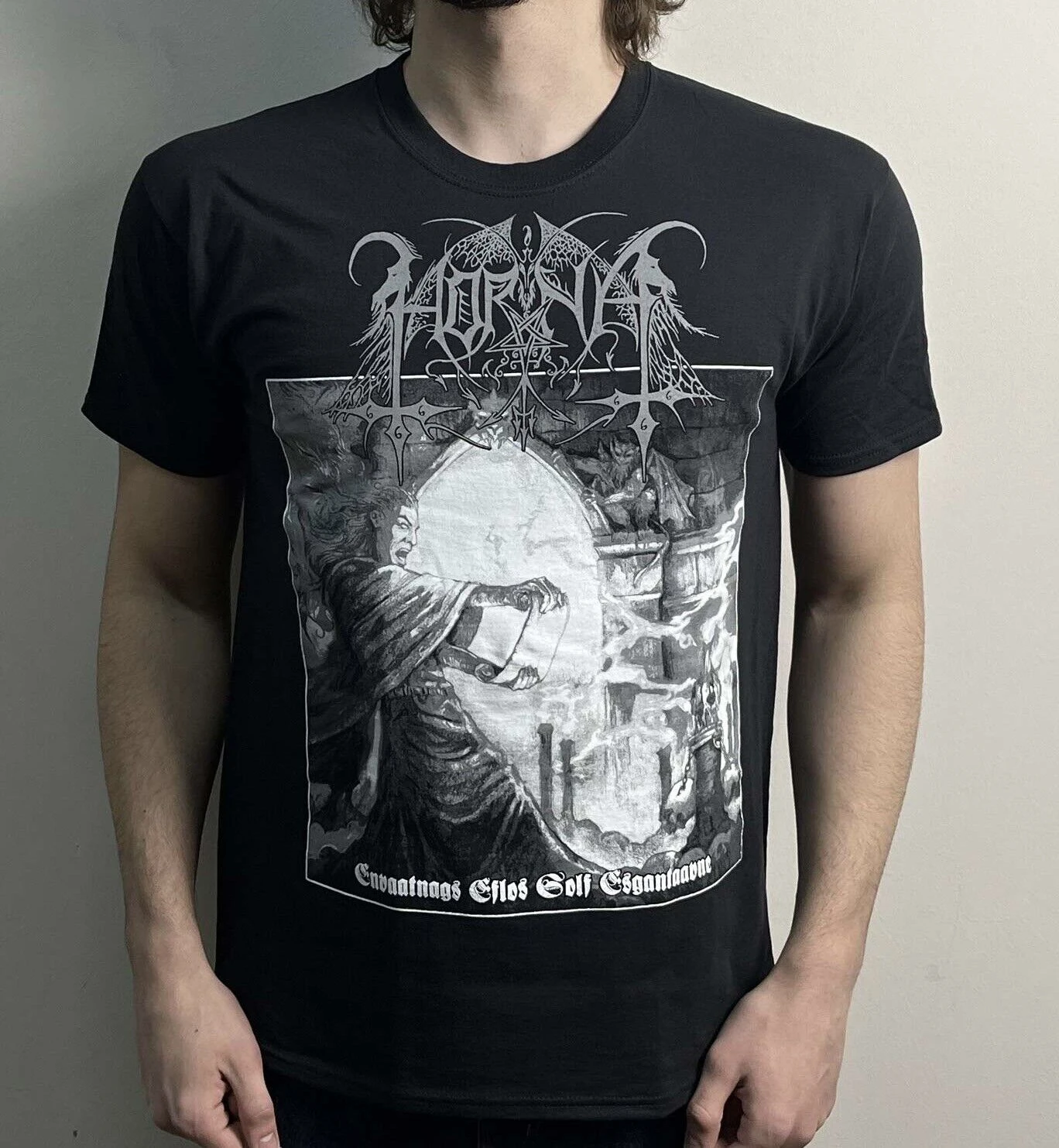 Horna - Envaatnags Eflos Solf Esgantaavne (FOTL) T-Shirt Black mayhem