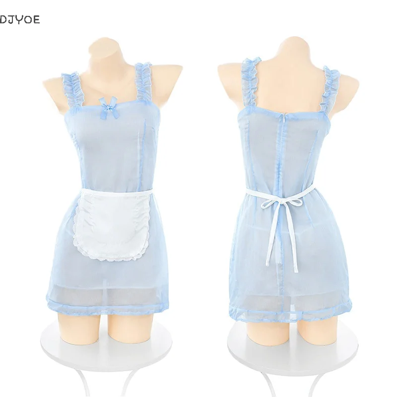 

Pure And Alluring Style Maid-Style Pajamas Sexy And Sweet Little Chef Playful Lolita Lingerie See-Through