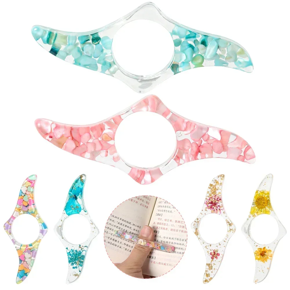 

1PC Dried Flower Thumb Book Support Book Page Presses Holder Stands Bookmarks Office Supplies Book Thumb Holder School Office