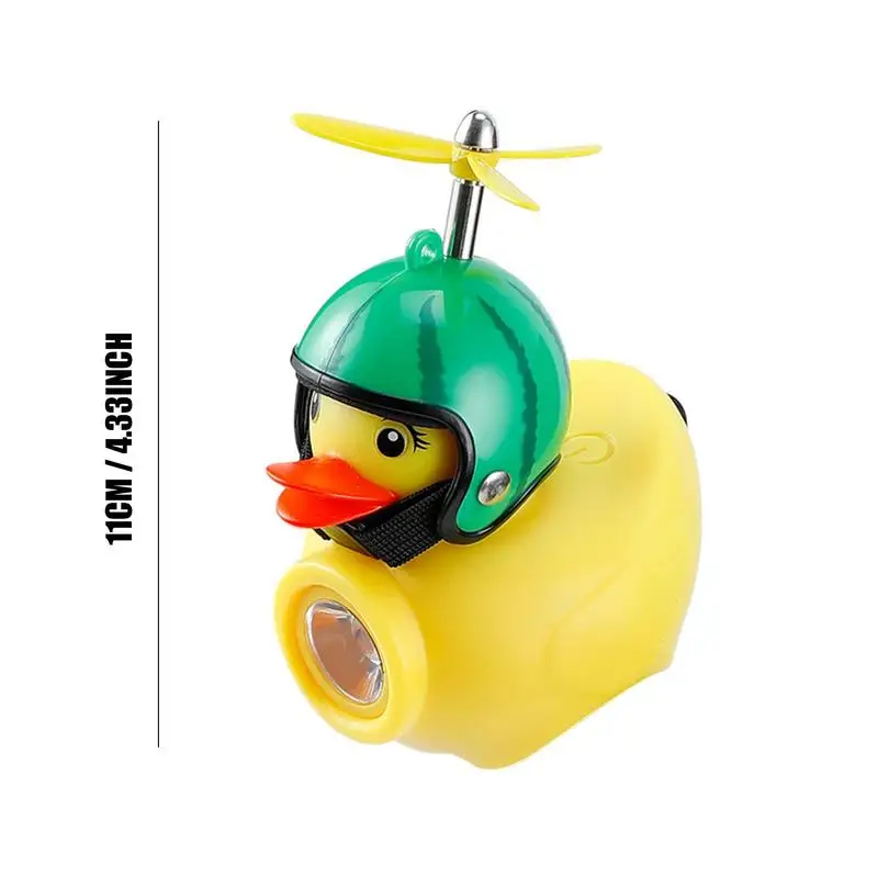Bicycle Duck Bell With Light Duck Car Ornaments Cycling Accessories Helmets Decor Cycling Accessories Practical Light With Easy