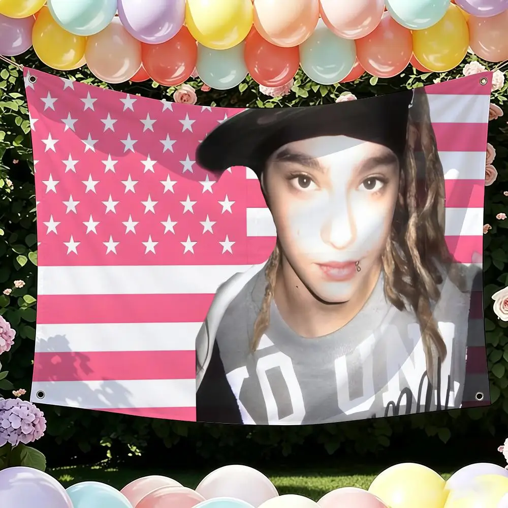 Tom K-kaulitz Singer Flags Flag Suitable For Party Club Outdoor Interior Wall Art Decoration Banner Gift