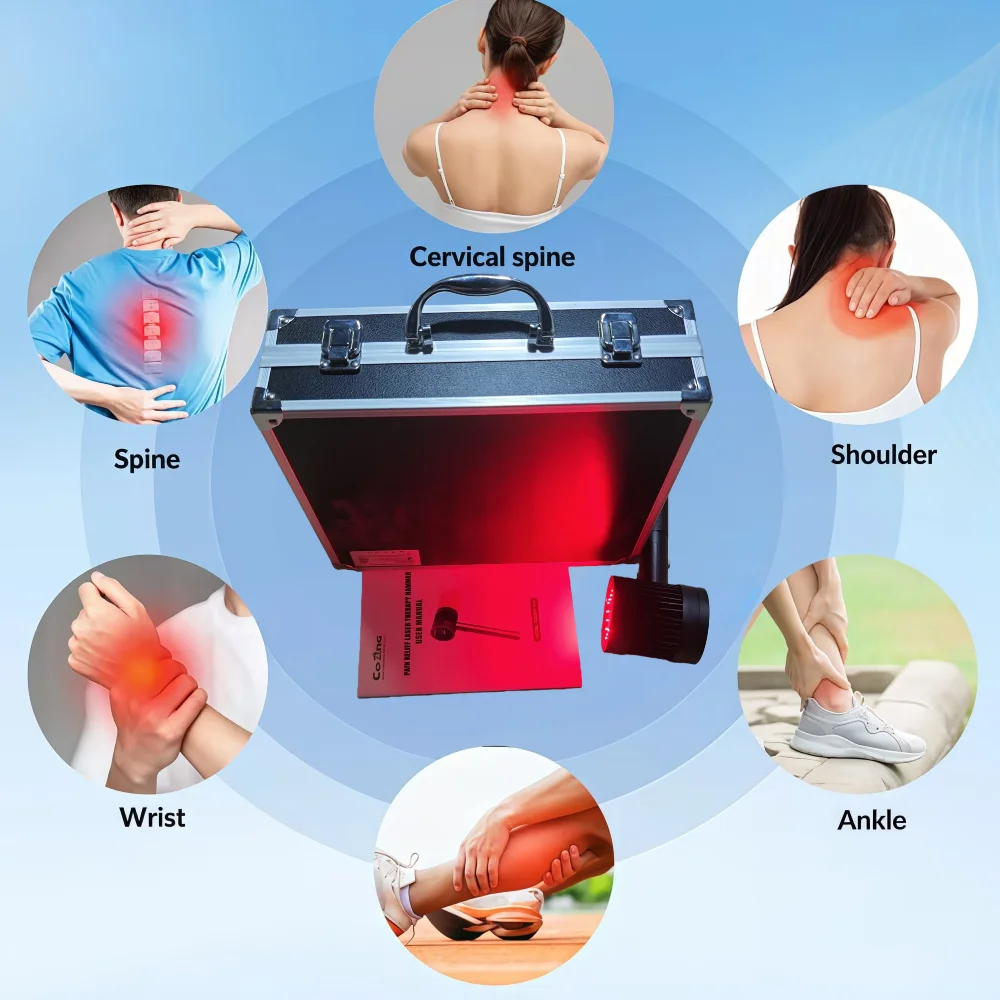 Clinic Grade 5W Cold Laser Therapy, 808nm 650nm Dual Wave Device for Home Use,Professional Arthritis Pain Relief & Physiotherapy