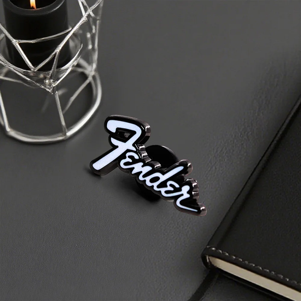 Minimalist English Metal Brooch Multi-Functional Decorative Badge Classic Music Lover Accessories Fan Gift