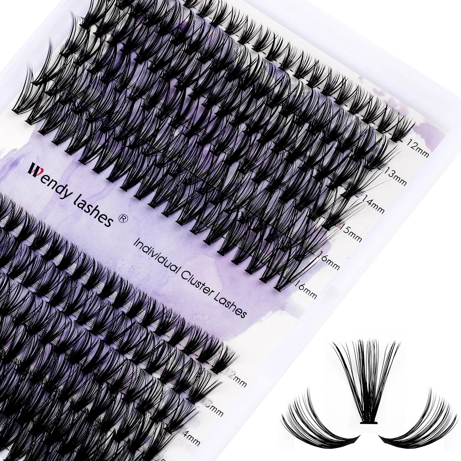 Wendy Lashes Clusters Individual Lashes Extension 50/60/80D Natural Faux Mink Eyelashes 3D Professional FauxEyelash supplier