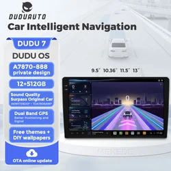 DUDUAUTO DUDU 7 DUDU7 Android 13 Carplay Araba Radyo Çalar Akıllı Sistem Hepsi Bir Arada A7870 AKM7739 TDA7808 OTA DUDU OS