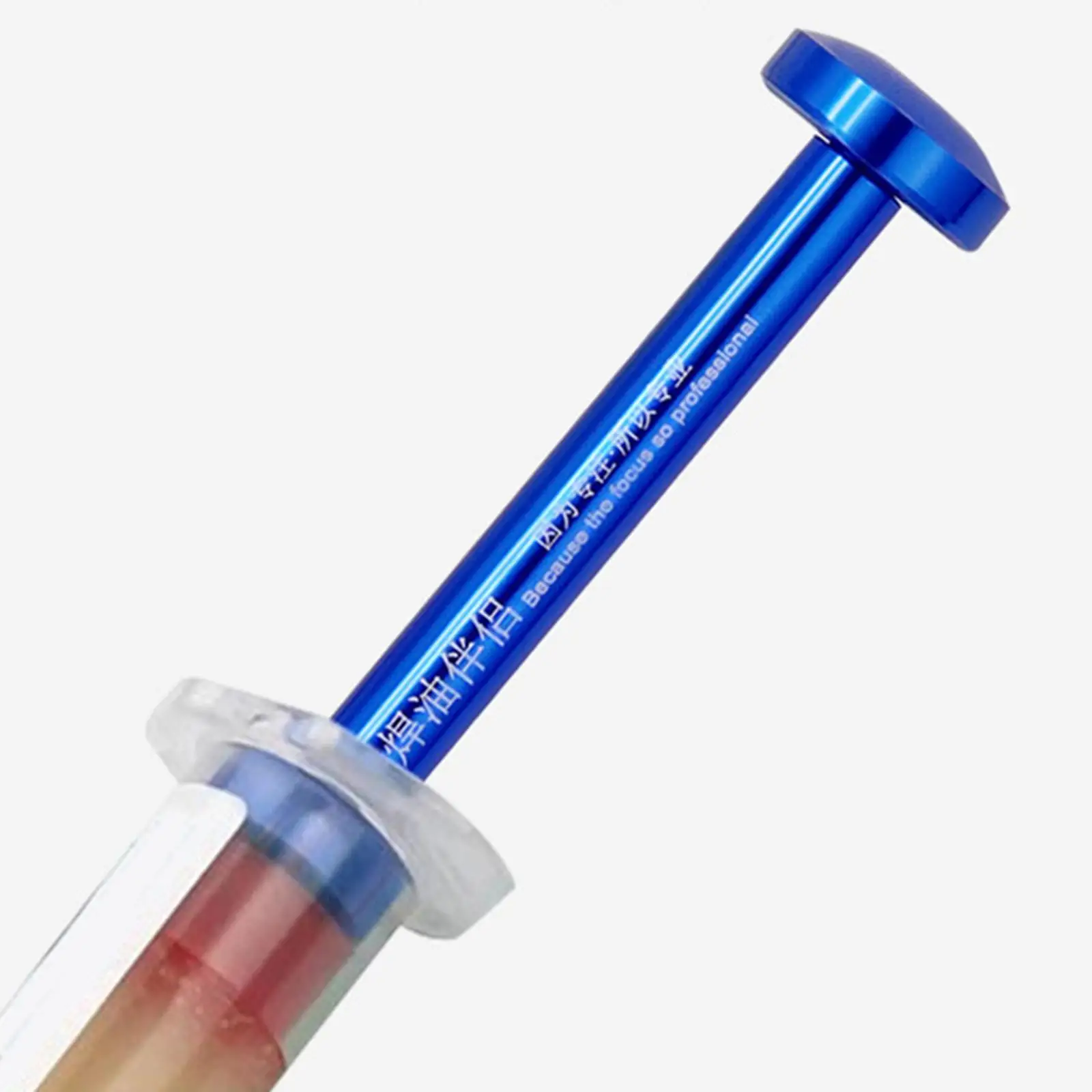 Welding Soldering Oil Pusher Plunger with 3 Tips Portable Welding Oil Pusher