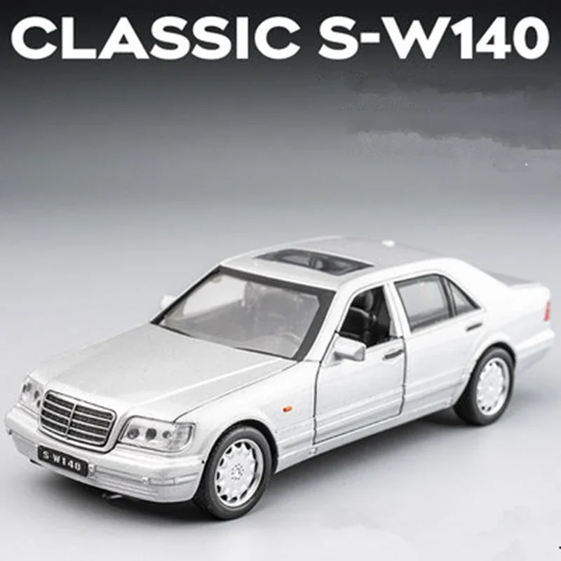 1:32 S-Class S-W140 Classic Car Alloy Car Model Diecast & Toy Metal Vehicles Car Model Simulation Collection Toy Gift