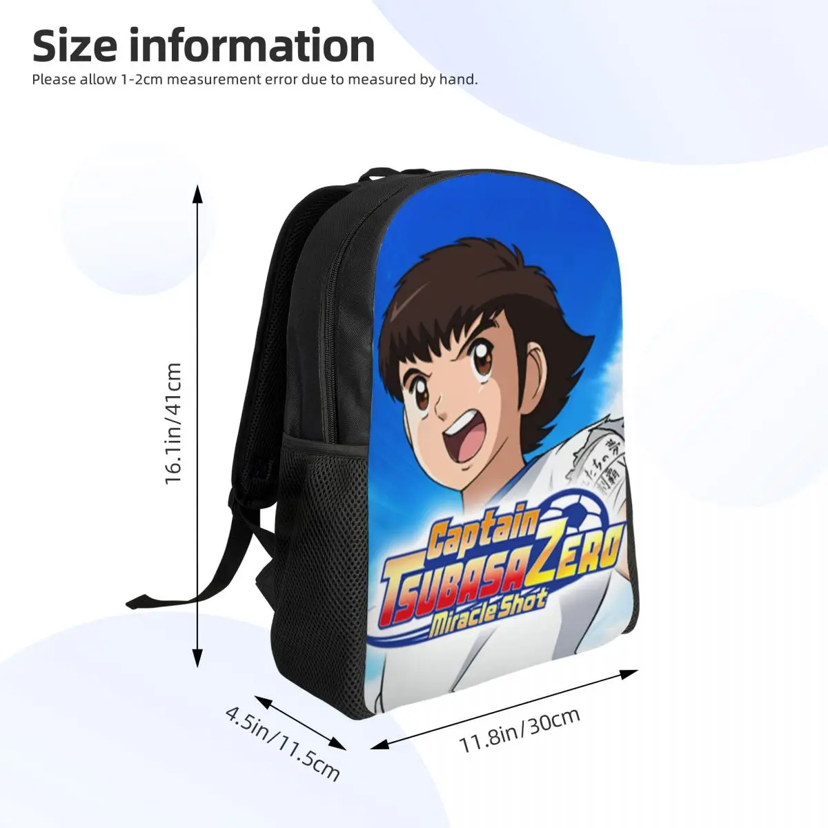 Captain Tsubasa Anime Rugzakken Voor Vrouwen Mannen Waterbestendig School College Classic Boy Football Motion Bag Print Boekentas