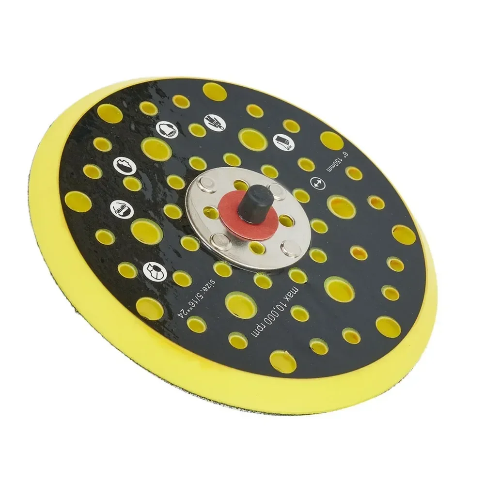 

6 Inch 150mm 52 Holes Sander Backing Pad Hook&Loop Dust Free Sanding Disc Sander Backing Pad Hook & Loop Dust Free Sanding Discs