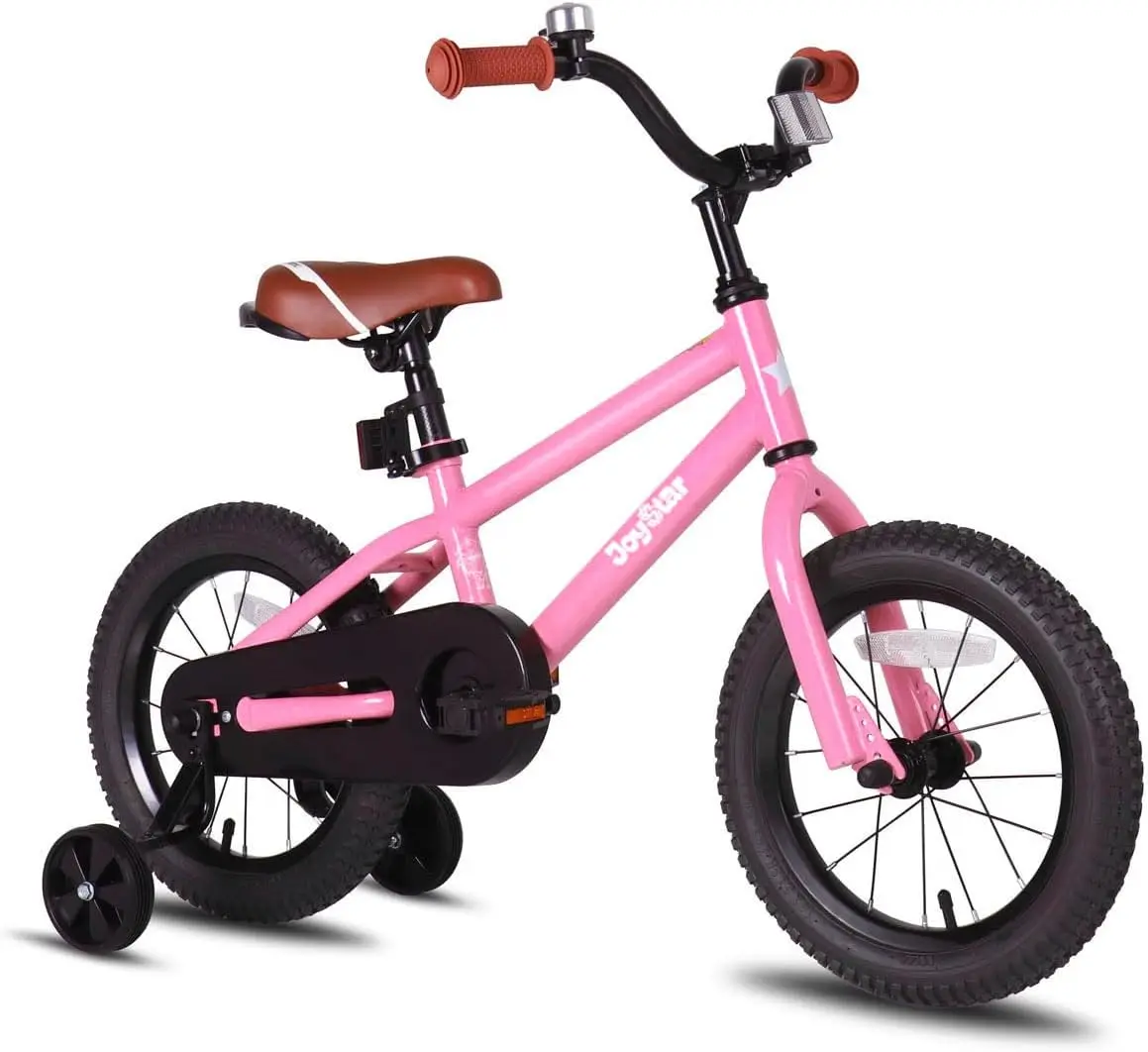 Kids Bike for Ages 2-12 Years Old Boys Girls, 14 Inch BMX Style Kid's Bikes with Training Wheels, Children Bicycle for Kids a