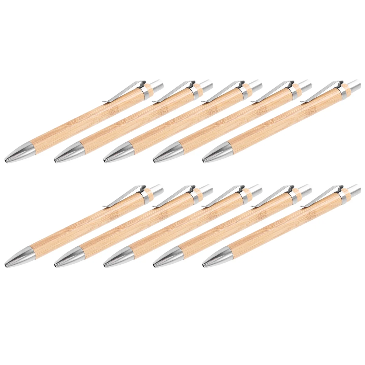 기타 볼펜 세트 대나무 나무 필기구, 10 개 세트