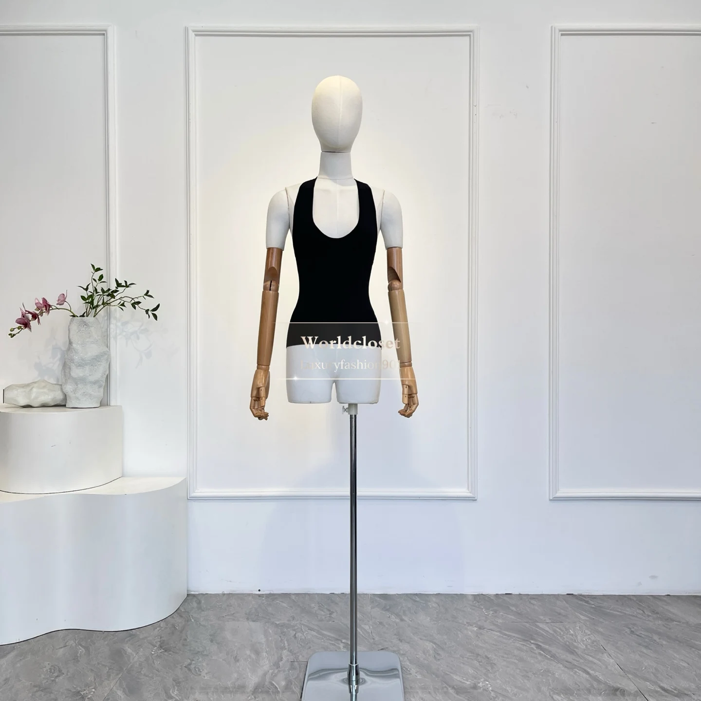 

Black Ribbed Racerback Sleeveless Scoop Neck Stretchy Slim Fit Tank Top