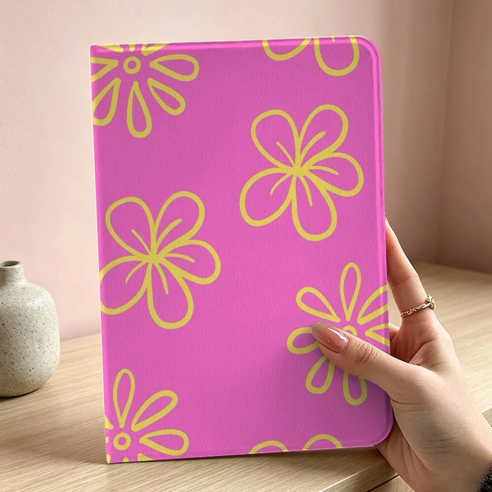 Minimalist Floral Pattern Soft For iPad Pro Air mini 7 6 5 4 3 2 1 9gen M5 M4 11th 10th A17 Pro A16 Inch Tablet Case