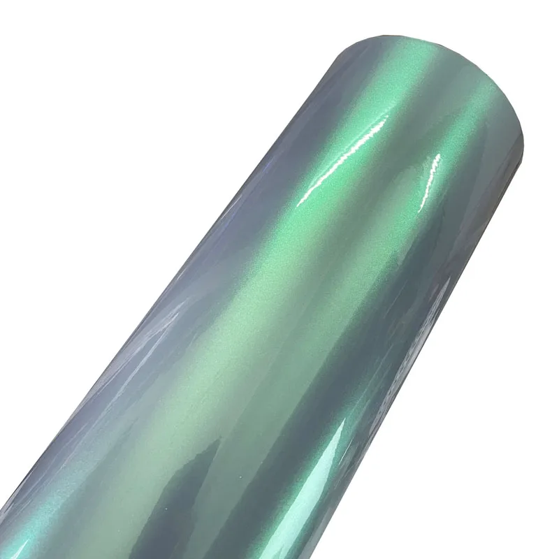

Super Gloss Candy Chameleon Grey Green Vinyl Wrap Film Adhesive Decal Car Wrapping Foil
