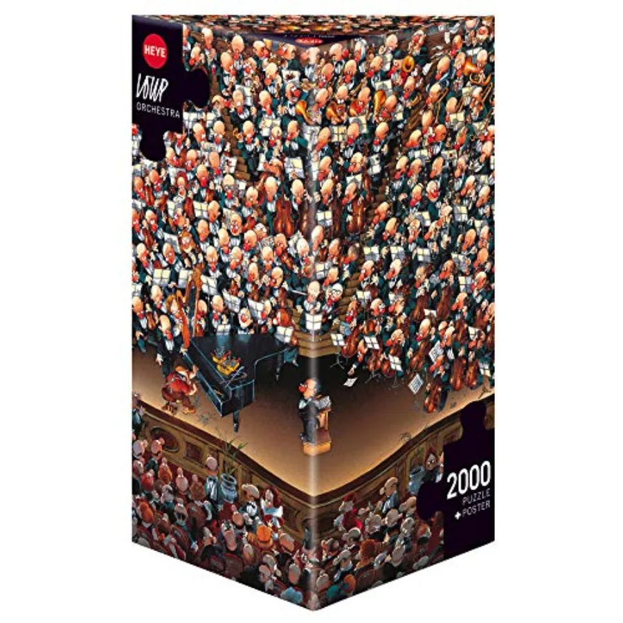 

Orchestra 2000 piece Puzzle for home decoration, cardboard material, multicolor, high-precision interlocking pieces
