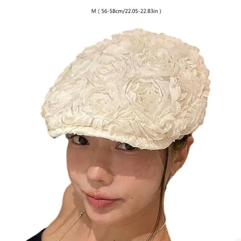 Cappello da berretto da sole da sole N5kb per le vacanze Donna del pittore Cappello da campeggio che scatta cappello da