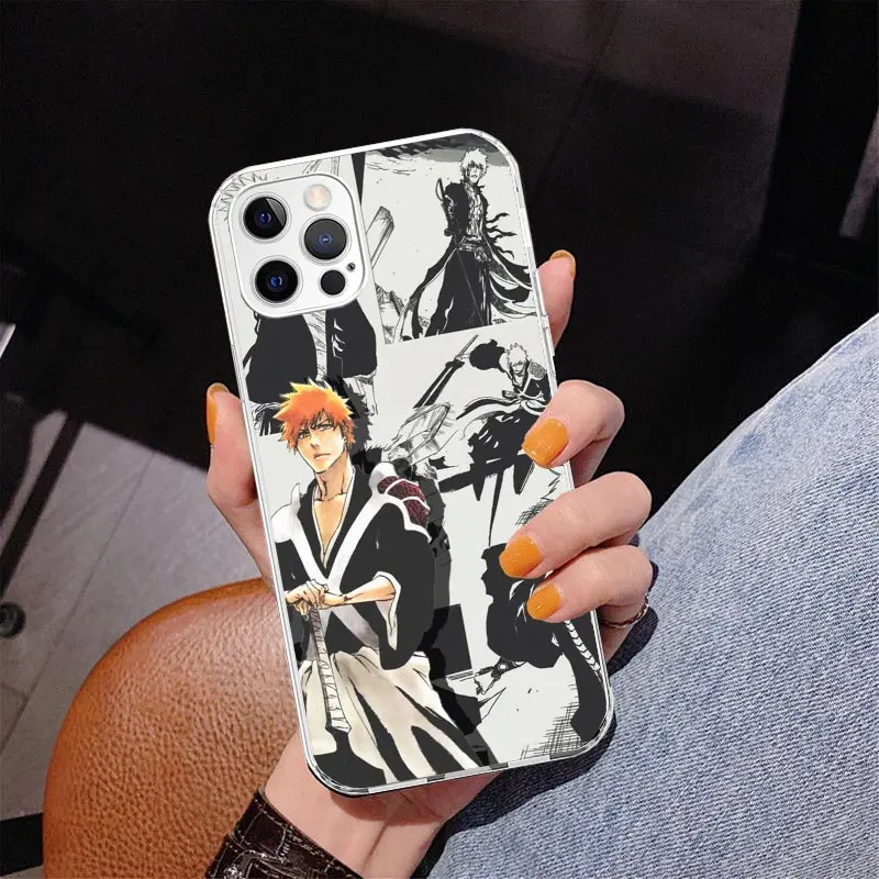 Ichigo Kenpachi Bleach Anime Phone Case For Apple iphone 16 15 14 13 12 11 Pro Max SE X XS XR 7 + 8 Plus Print Soft Cover Fundas