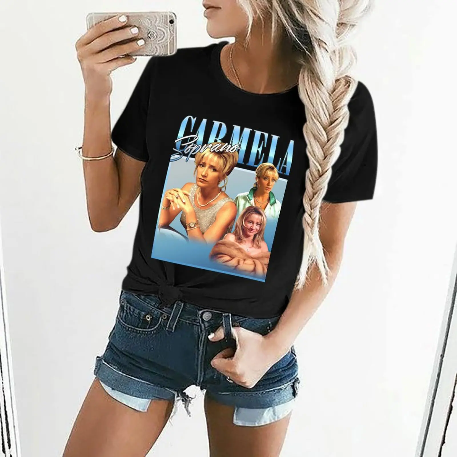 Carmela-Sopraan Klassiek T-Shirt Vrouwelijke Kleding Zomer Kleding Vrouw Mode