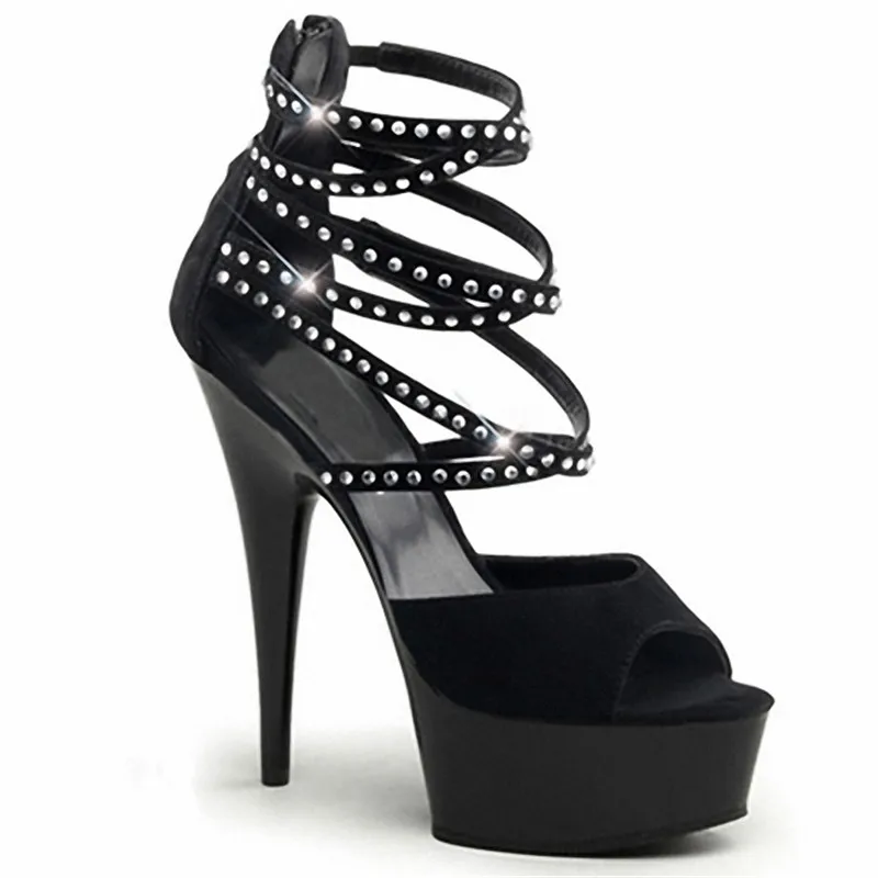 

In the summer of, new open-toe sandals, platform thick heels and black sequins decorate women's dance shoes