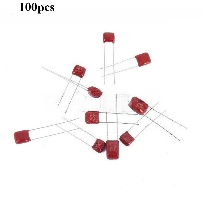100pcs CBB21 630V Film Capacitor 1nF-100nF 102J 222J 472J 103J 104J Axial Lead 5%