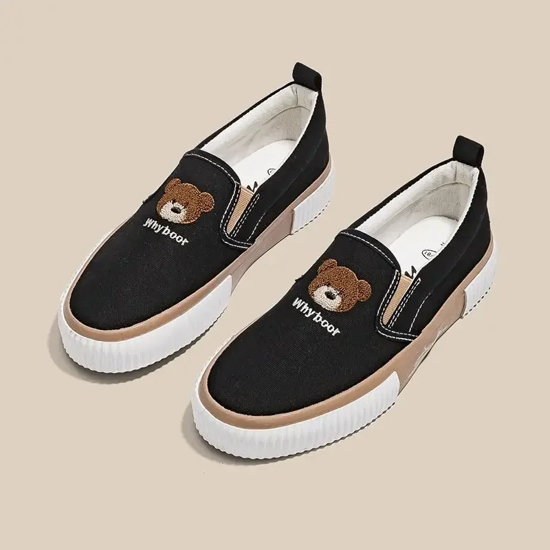 

Flat Slip On Women Footwear Canvas Ladies Shoes Low Casual Sneaker Comfortable And Elegant Fashion 2024 High Quality Offer Y2k