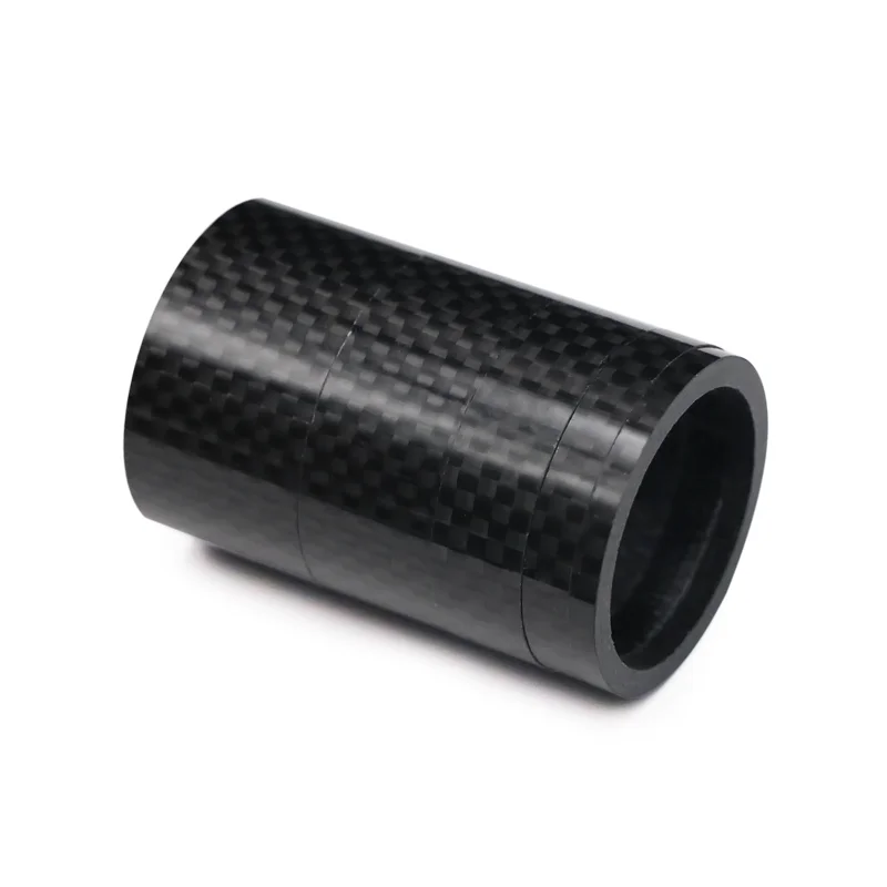 5pcs Carbon Fiber Bicycle Stem Front Fork Adjustment Spacer 28.6MM MTB Road Bike Headset Stem Carbon Fiber Washer Cycling Parts