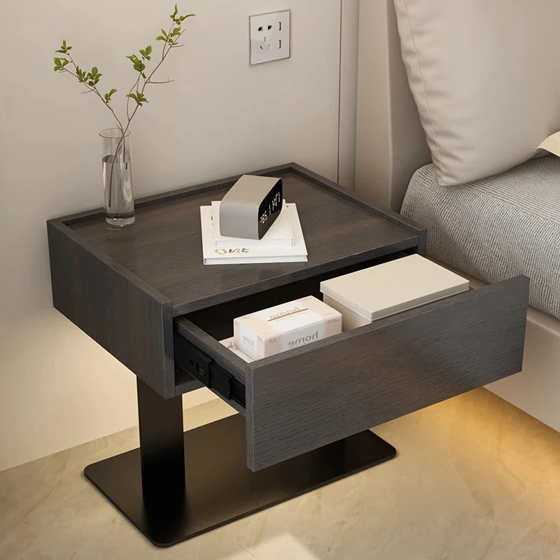 طاولة بجانب السرير عصرية داخلية حديثة من Nordic Bauhaus فريدة من نوعها وآمنة منضدة مصممة فاخرة لأثاث غرف النوم Mesitas De Noche #4