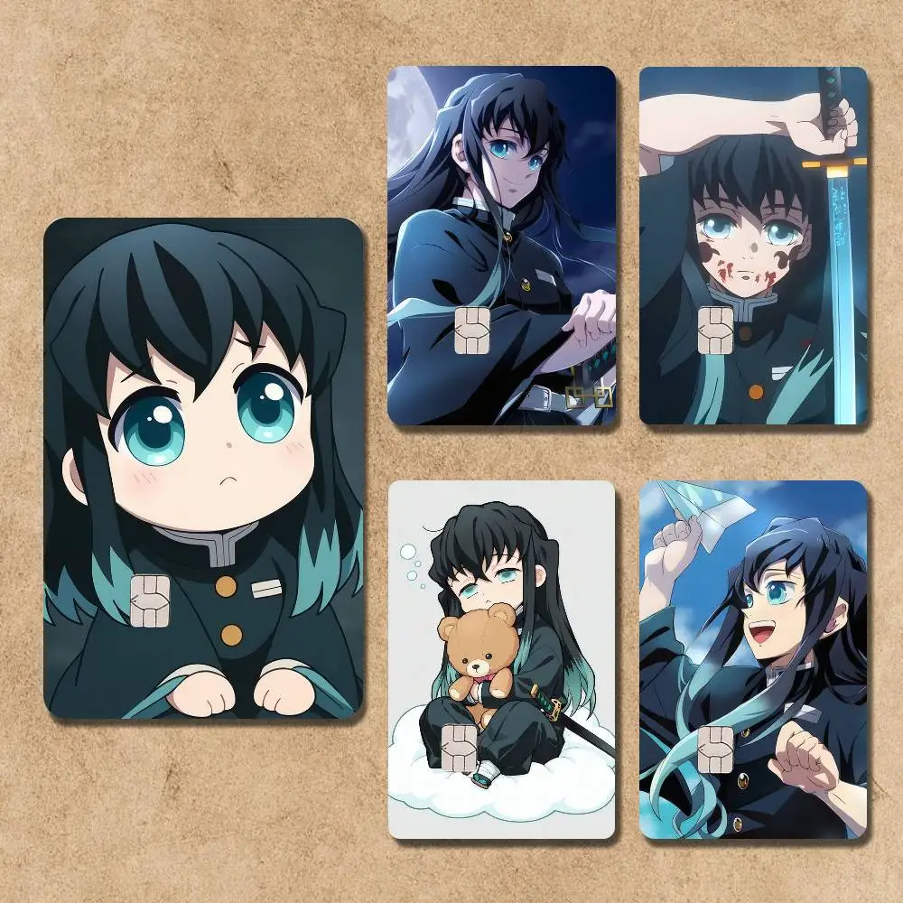 

M-Muichiro-ES Tokito Anime Card Stickers Credit Visa Debit Bank Charge Card Bus Metro Waterproof Sticker Decal Decoration