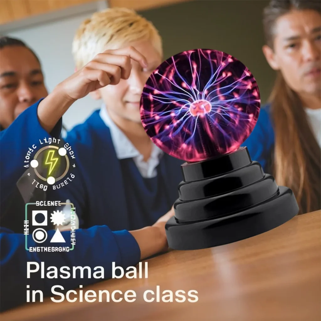 Boule de Plasma magique lampe tactile verre LED veilleuse pour enfants chambre décor fête de noël atmosphère éclairage cadeau d'anniversaire jouet