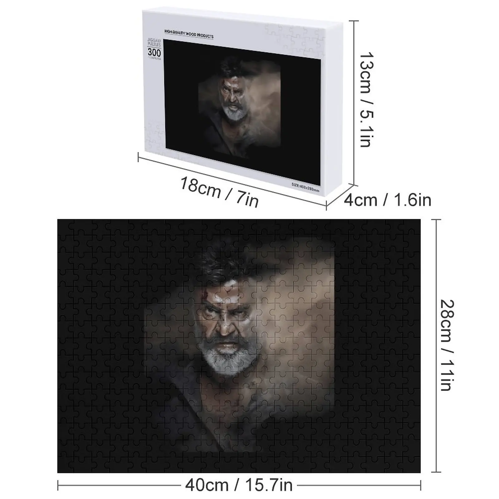 Kaala - Rajinikanth \t بازل قطع مخصصة لعبة أطفال مخصصة ألعاب مخصصة لغز الأطفال