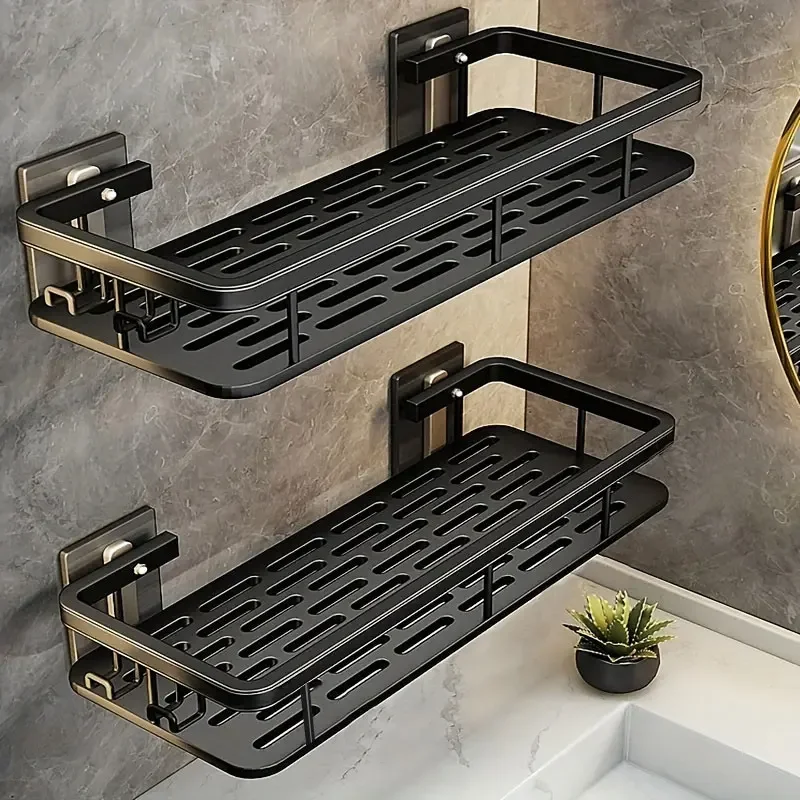 

Настенная полка для ванной комнаты без перфоратора, полка для душа без дрели, органайзер, стойка для хранения косметики, хороший