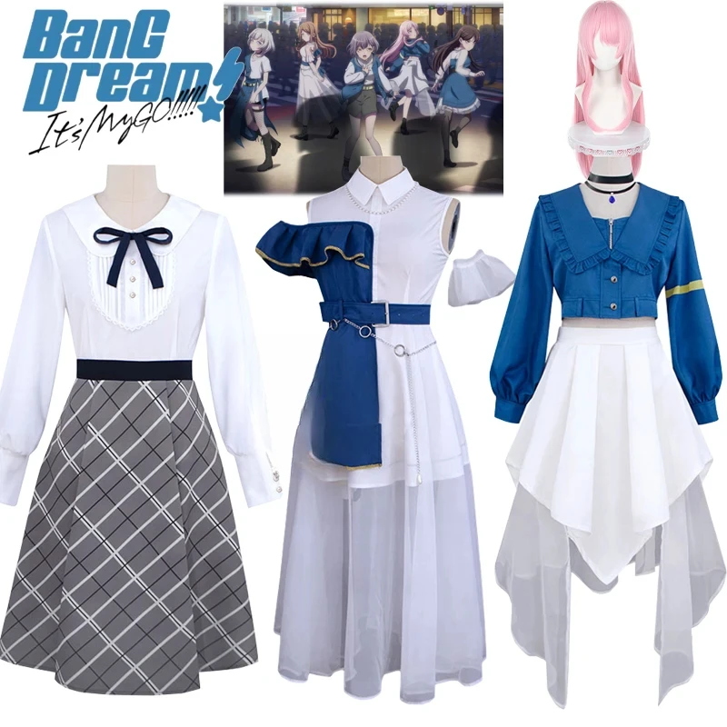 

Anime BanG Dream! It's MyGO!!!!! Cosplay Anon Chihaya Soyo Nagasaki Togawa Sakiko Cosplay Costume Uniform Wig Halloween Clothes