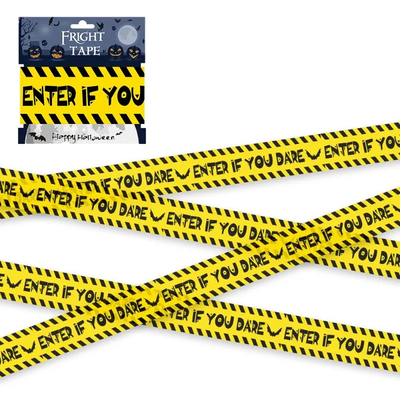 

New 1PC Halloween props, window props, warning lines, plastic skulls, warning signs, Halloween decorations