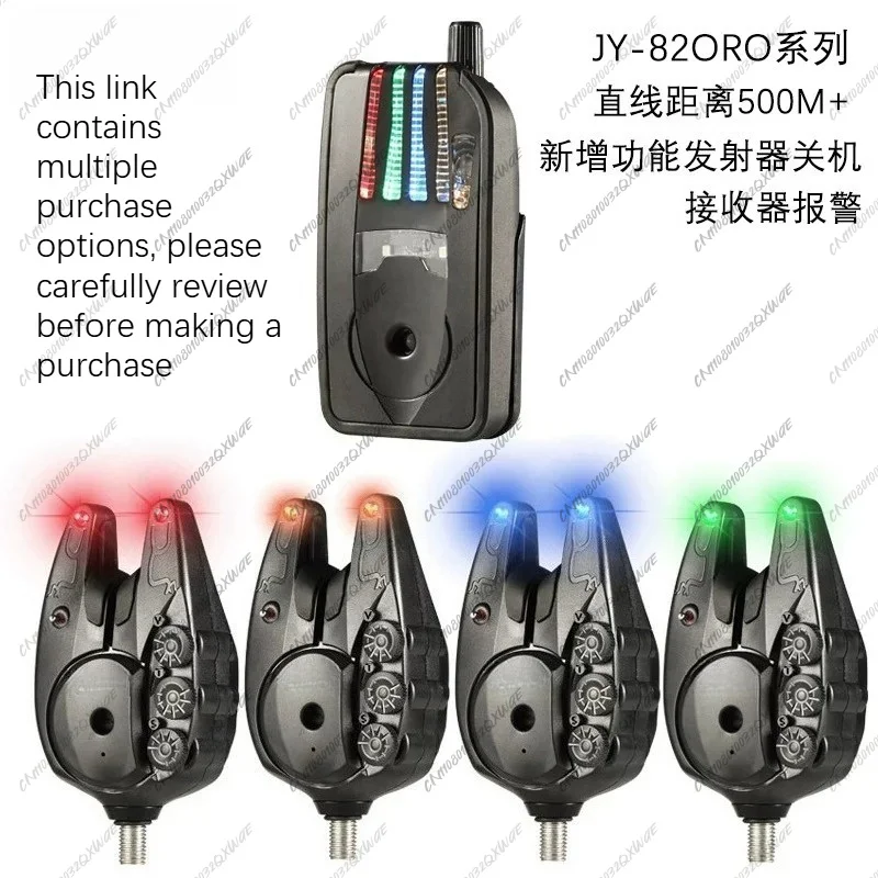 Alarma de Pesca Inalámbrica JY-82, Resistente al Agua, Duradera, para Pesca de Carpas Europeas, con Sonido LED y Alerta de Picada para Pesca Nocturna