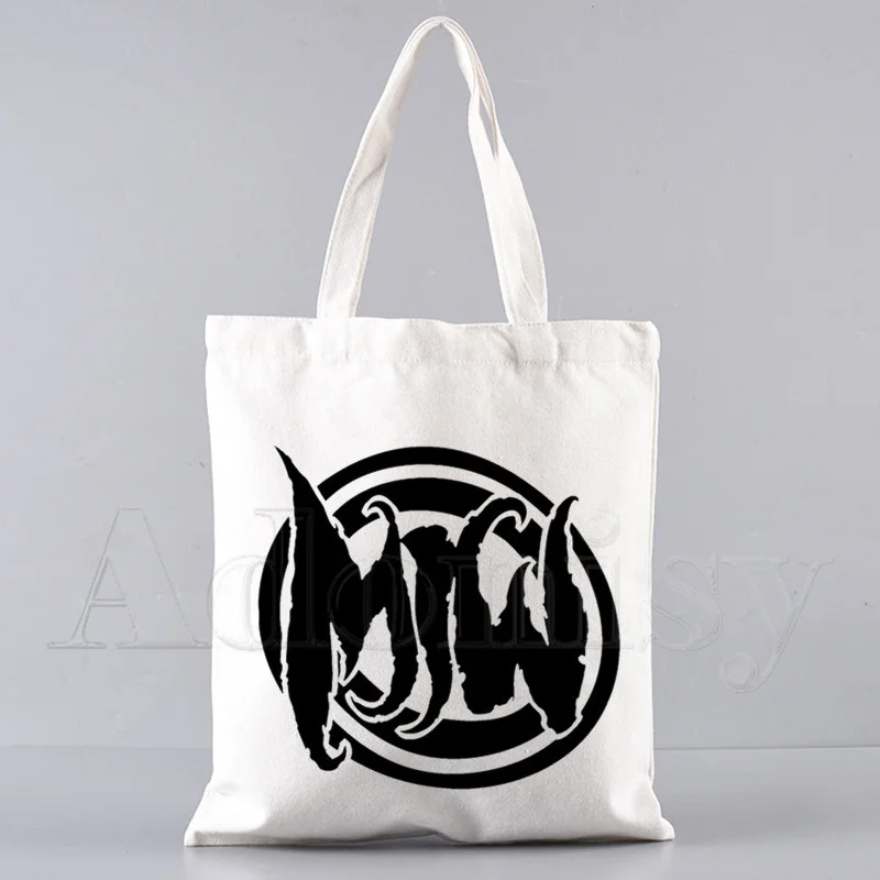 Bolsa de ombro feminina, imóvel em branco, bolsa engraçada, bolsa gráfica, Harajuku, fêmea Ulzzang Eco, de grande capacidade