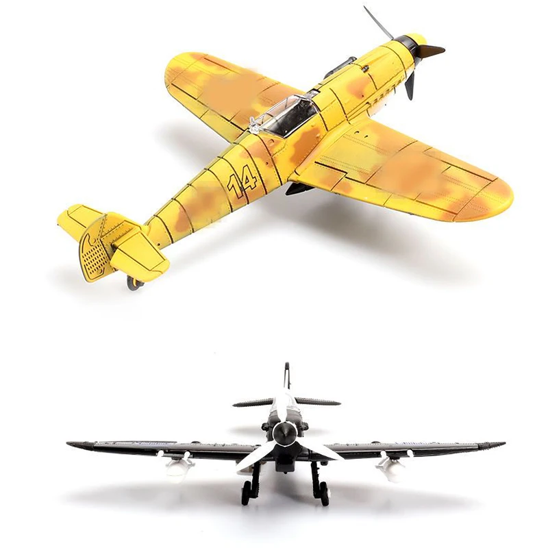 1/48 WW2 F4U Fighter P51 BF109 Hurricane Military MUSTANG Fighter 4D Assemble Model Airplane Plastic DIY Puzzle Toy Gifts