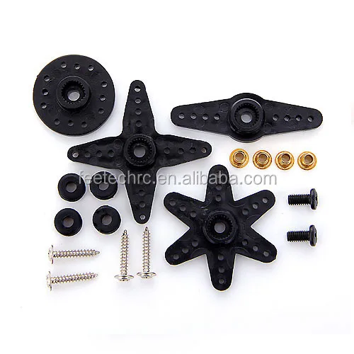 Servo analogico continuo da 10 kg FS5109R 60.6G Cuscinetti a sfere con ingranaggi in rame Pa + custodia in fibra di vetro Servomotore 360 per aereo Rc Edf