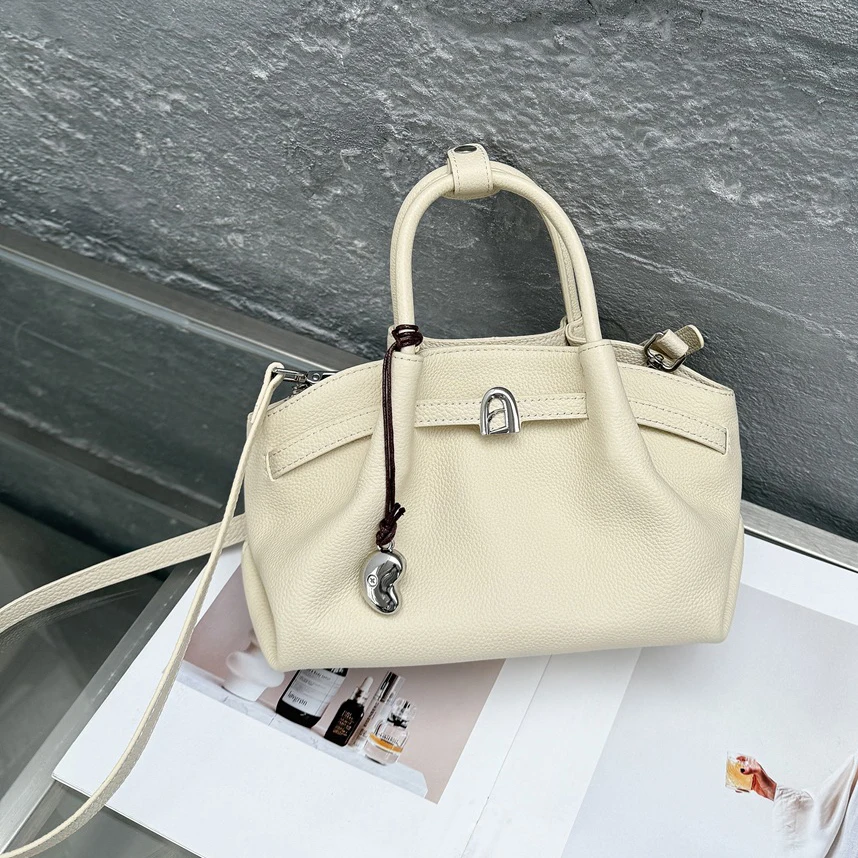 

Genuine leather dumpling bag 2025 new niche design top layer cowhide one-shoulder crossbody bag fashion vintage women's handbag