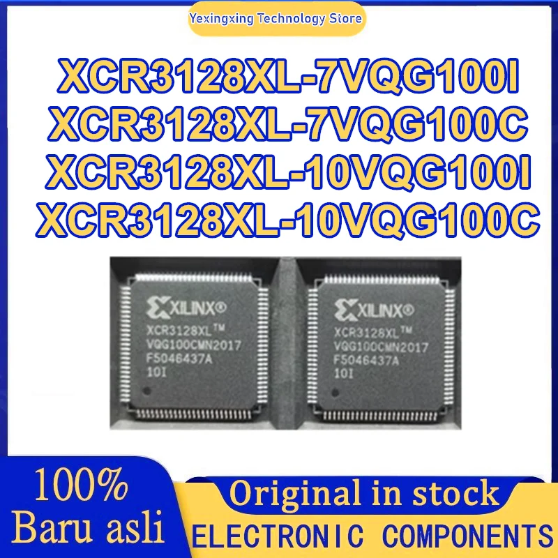

XCR3128XL-7VQG100I XCR3128XL-7VQG100C XCR3128XL-10VQG100I XCR3128XL-10VQG100C Микросхема 100% новый оригинал на складе