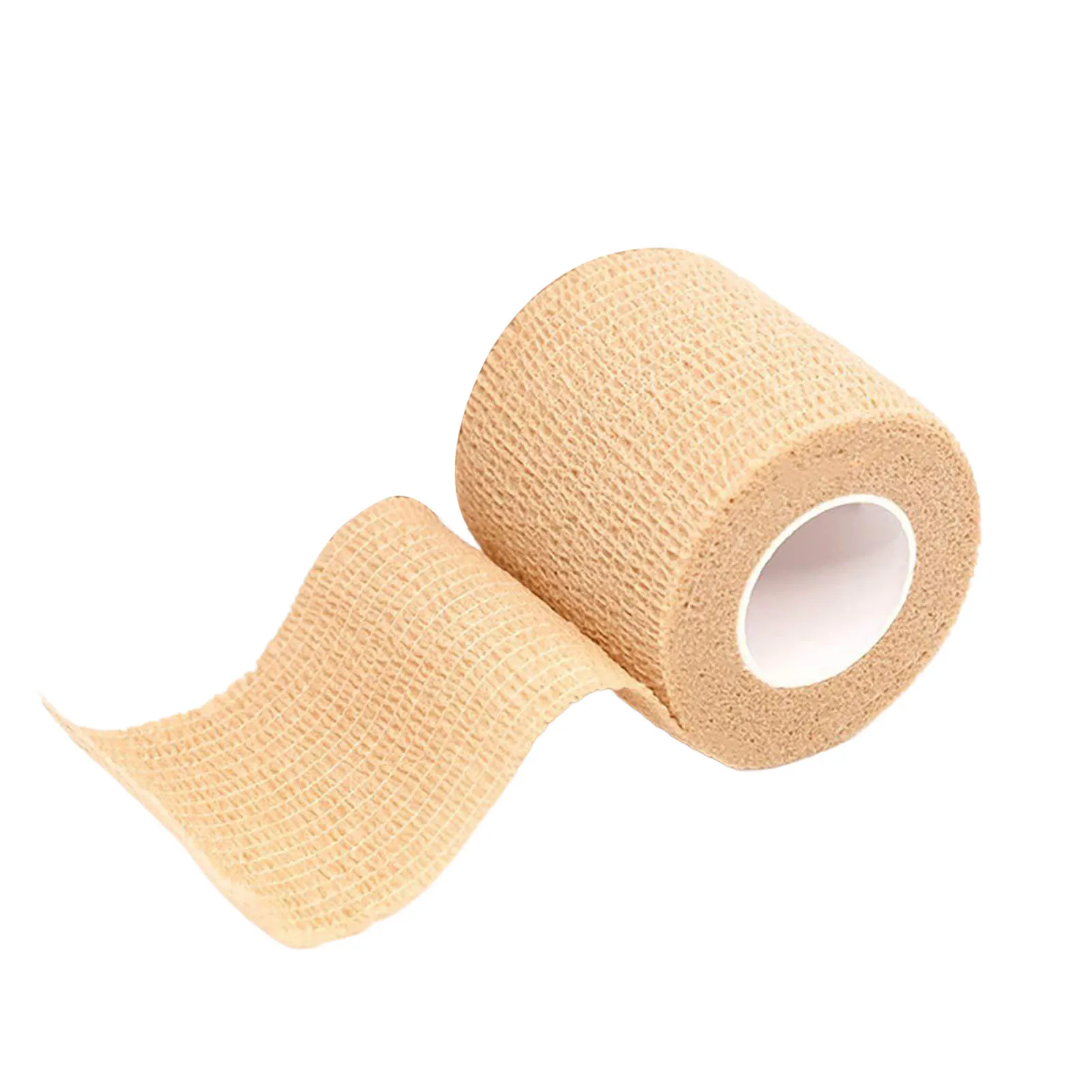 1 Roll Cohesive Bandage Non-woven Breathable for First Aid Athletic Body Protection Elastic Sports Tape Medical Wrap Durable