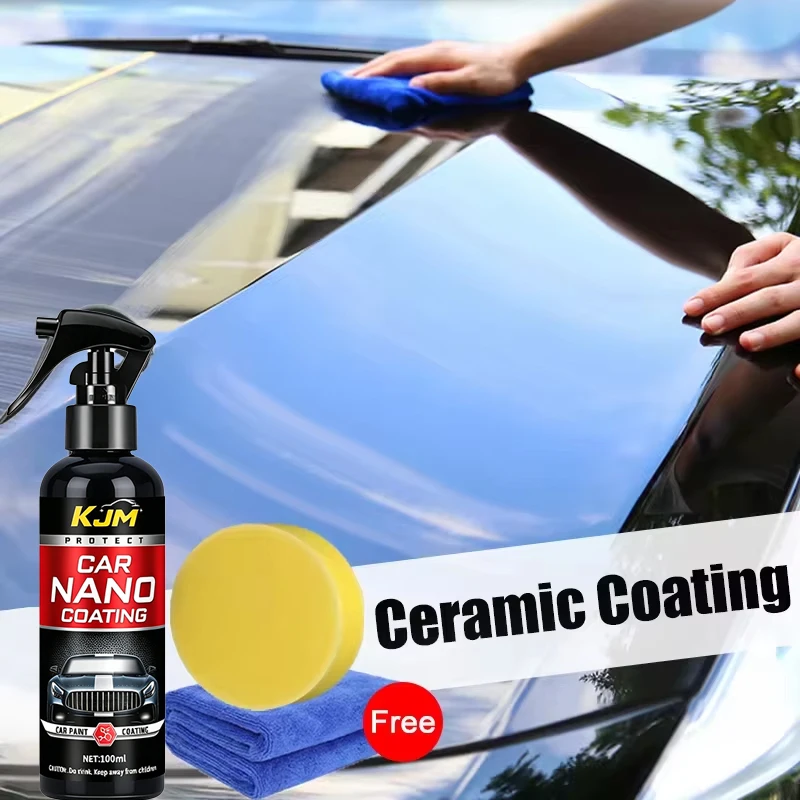 Car Nano Ceramic Coating Spray, Liquid Hydrophobic Nanocrystal Layer, Auto Paint Polish Protection Agent, Car Surface Sealant