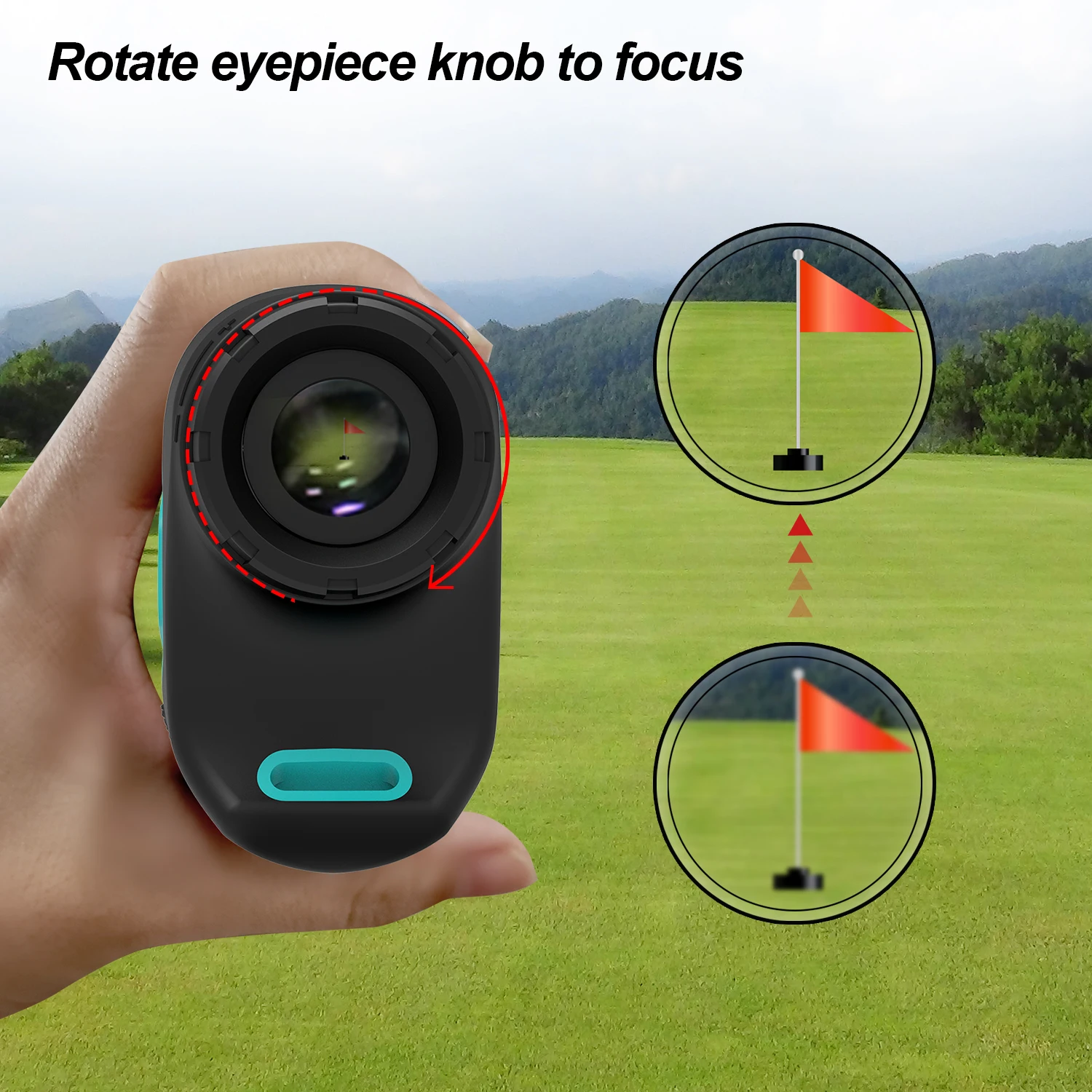 MILESEEY Laser Range Finder PF2E PF210 600M Golf Laser Rangefinder with Vibration,  Horizontal Distance, for Hunting, Chasse