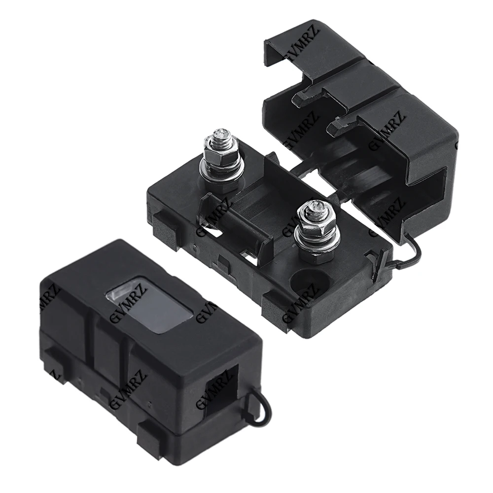 ANS-8 52x27.5mm Trumpet Fork Plug Type The Fuse Holder  Safety Plate Base Car Carrier Fuse Box Bolt Type 52x27.5